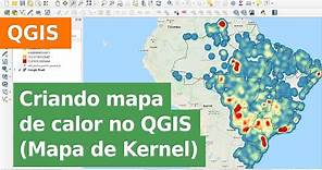 Criando mapa de calor no QGIS (mapa de densidade de kernel)