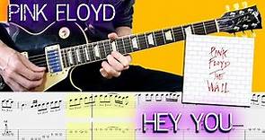 Hey you - Pink Floyd - Guitar Lesson With TAB & Score 🎸