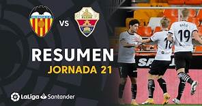 Resumen de Valencia CF vs Elche CF (1-0)