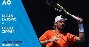 Dusan Lajovic v Giulio Zeppieri Highlights | Australian Open 2024 First Round