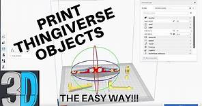 How to Print a Thingiverse File on a 3d Printer (The Easy Way!)