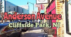 Walking on Anderson Avenue in Cliffside Park, New Jersey, USA