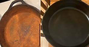 Restoring a free Lodge 15” skillet for camping, home, and anything else.