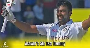 Ravichandran Ashwin gets his 5th Test Century