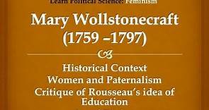 EP - VIII. Mary Wollstonecraft (1759 -1797)