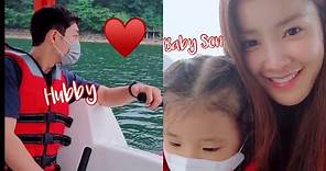 Lee Si Young bonding with husband and son away from the city 🍃 | Honeybunny Café