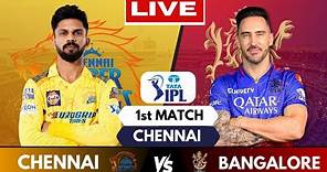 IPL Live: CSK Vs RCB, Match 1, Chennai | IPL Live Scores & Commentary | Chennai Vs Bengaluru