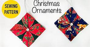 EASY Christmas Ornaments sewing pattern / DIY Christmas project for beginners