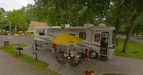 Patio RV Sites at Kampgrounds of America
