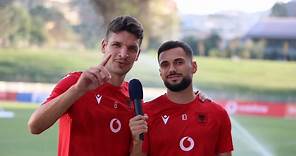 FSHF on Instagram: "😉 Berat Gjimshiti dhe Nedim Bajrami kanë diçka për t'ju thënë #futboll #fshf #kombetarja #shqiperia #kuqezi #miqesore #shqiperibullgari"