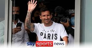 Lionel Messi arrives in Paris ahead of signing £25m per year contract with Paris Saint-Germain