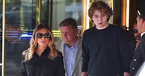 Newest Trump tower: Barron shows off his 6-foot-7 height in NYC