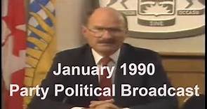 Mike Harcourt's Jan. 17th 1990 party political broadcast