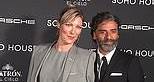Oscar Isaac and wife Elvira Lind arrive at Soho House Awards