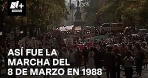 Así fue la marcha feminista del 8 de marzo en 1988