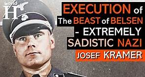 EXECUTION of Josef Kramer - Bestial NAZI Commandant of AUSCHWITZ-BIRKENAU & Bergen-Belsen Con. Camps