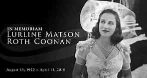 Remembering Lurline Matson Roth Coonan 1920-2018