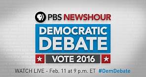 PBS NewsHour Democratic Debate