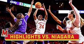Niagara at Maryland | Highlights | Big Ten Women's Basketball | Nov. 29, 2023