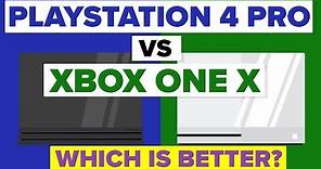 Sony Playstation 4 Pro vs Microsoft Xbox One X - Which Is Better - Video Game Console Comparison