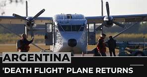 Argentina: ‘Death flight’ plane returns home from US