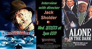 Jack Sholder Interview LIVE (Wishmaster 2, Nightmare on Elm Street 2, Alone in the Dark) #directors