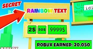UNLIMITED WAYS TO CUSTOMISE & CHANGE TEXT COLOUR IN PLS DONATE ROBLOX *MORE ROBUX*