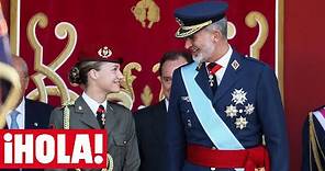 Así ha sido el estreno de la princesa Leonor como militar en la Fiesta Nacional