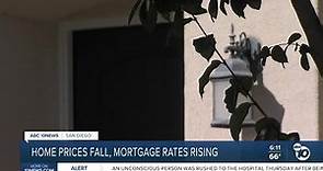 San Diego home prices fall nearly 3% in August, mortgage rates rise