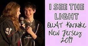 Jared Gilmore sings "I See the Light" with girlfriend, Jessica.