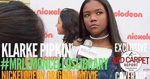 Klarke Pipkin interview at Nickelodeon's Escape From Mr. Lemoncello's Library Movie Event