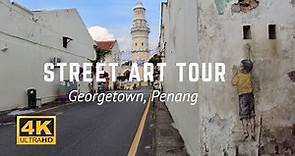 Penang Street Art & Georgetown UNESCO World Heritage Site 🇲🇾[Virtual Tour in 4K]