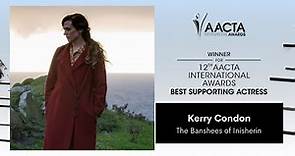 Kerry Condon wins the 12th AACTA International Award for Best Supporting Actress in Film