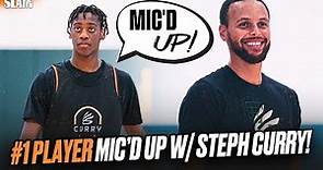 We Mic'd Up the #1 Player in the COUNTRY 😳🔥 | AJ Dybantsa Curry Camp SLAM Mic'd Up 🎤