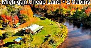 Michigan Waterfront Homes For Sale | $550k | 104+ acres | Michigan Cheap Land For Sale