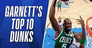 Kevin Garnett's Top 10 Career NBA Dunks!