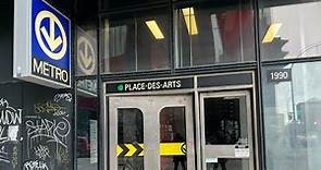Metro Station Place Des Arts (Part 1 ) Downtown Montreal Quebec Canada