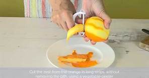 How to make orange zest