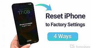 How to Reset iPhone to Factory Settings When Locked [Full Guide] 2023