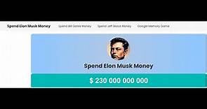 Spend Elon Musk Money Simulator || Game