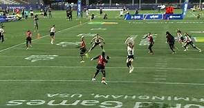 Highlights of U.S.A. vs. Mexico women's flag football championship at 2022 World Games
