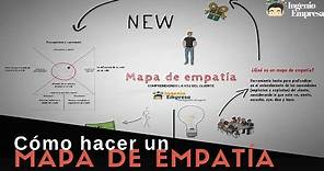 El mapa de empatía o empathy map + Ejemplo PASO a PASO 👣