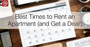 Best Times to Rent an Apartment (and Get a Deal!)