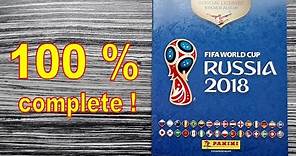 Panini Album "FIFA World Cup Russia 2018" - 100 % COMPLETE / FULL / LLENO / COMPLETO