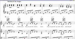River by Joni Mitchell - Piano Sheet Music - Teaser