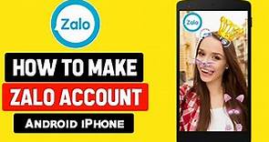 Zalo App:: How to Create an Account on Zalo