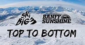 BANFF SUNSHINE Ski Resort: Top to Bottom 4K