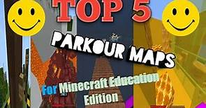 Top 5 Best Parkour Maps For Minecraft Education Edition! || 1.17+
