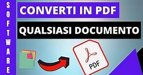 Convertire in PDF qualsiasi documento o pagina web in Windows 10