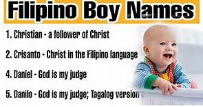 Philippines Baby Boy Name A to Z | Filipino Boy Names |